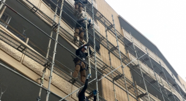 中高層建築仮設足場