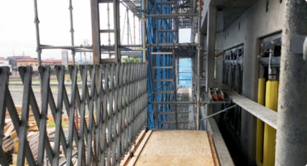 中高層建築仮設足場